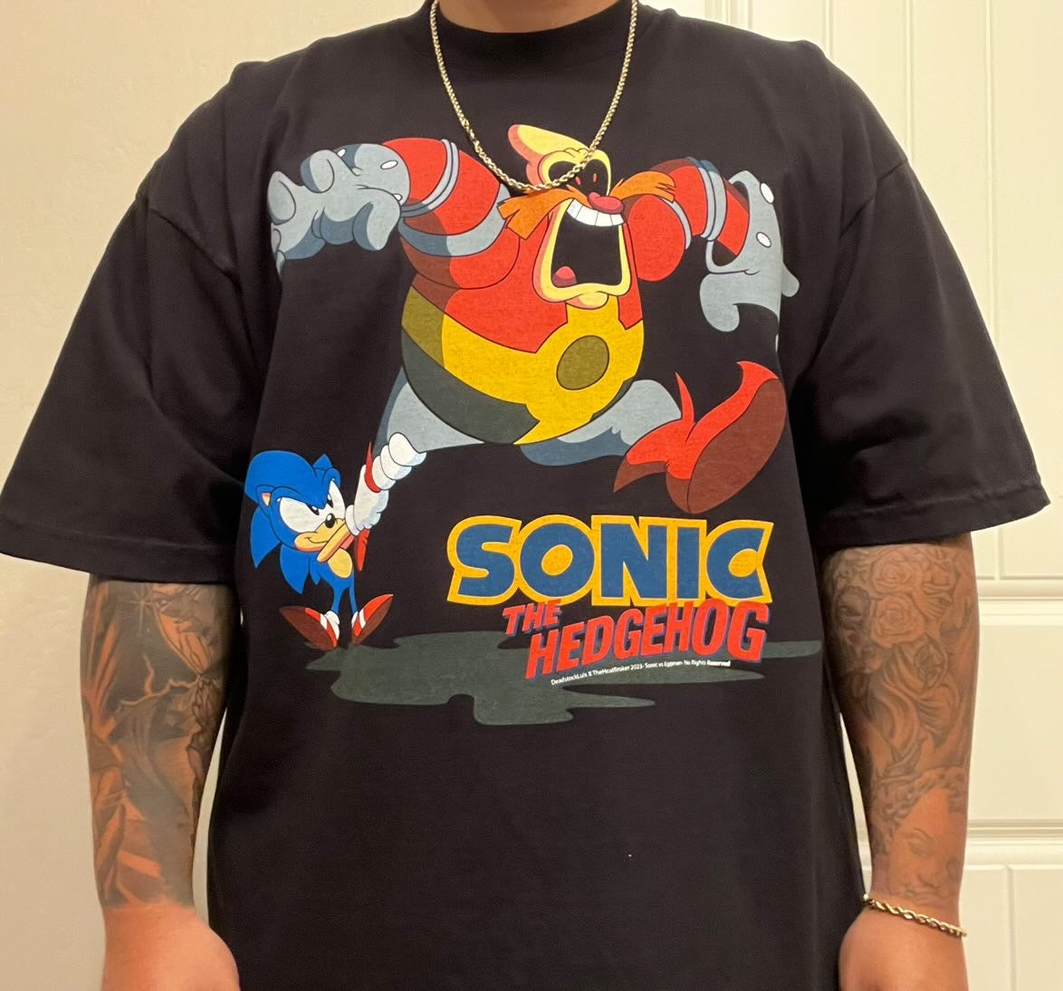 Sonic vs Eggman Bootleg Tee (IN-HAND)