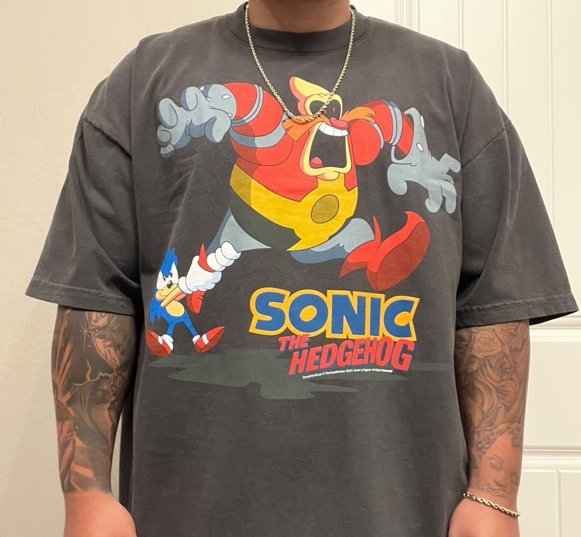 Sonic vs Eggman Bootleg Tee (IN-HAND)